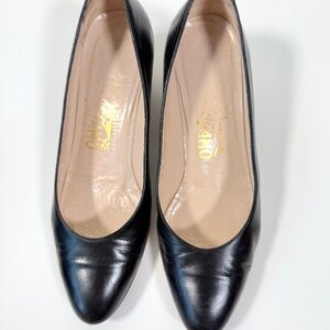 Salvadore Ferragamo black pumps